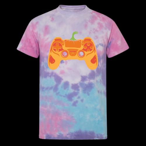 Pumpkin Spice Gaming Controller - Unisex Tie Dye T-Shirt