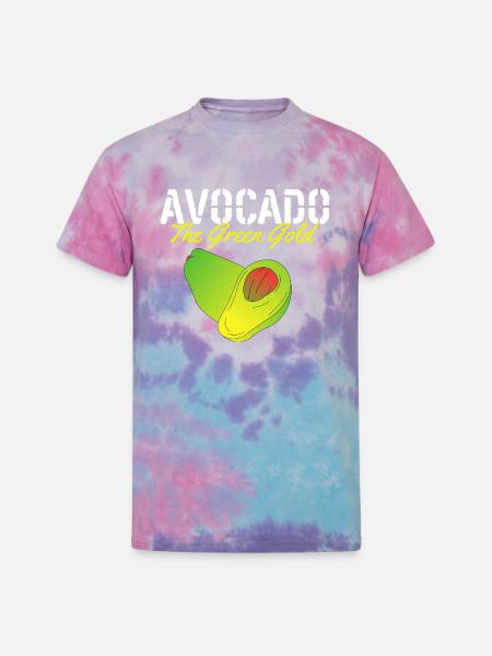 Avocado The Green Gold - Unisex Tie Dye T-Shirt - cotton candy