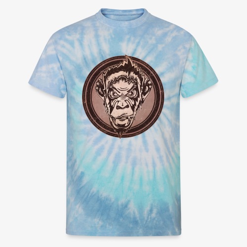 Wild Chimp Grunge Animal - Unisex Tie Dye T-Shirt