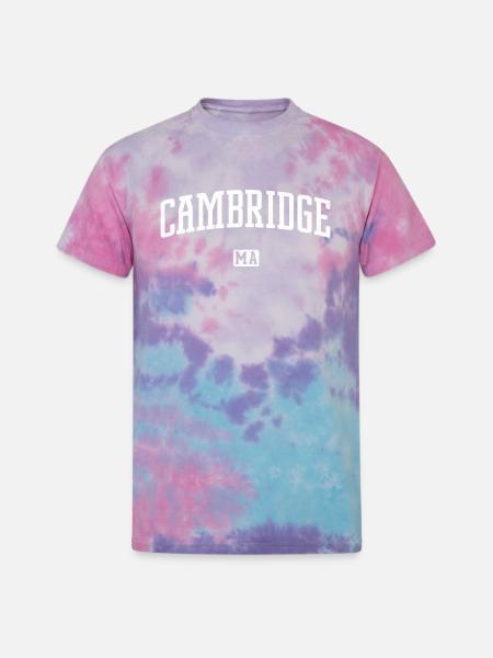 Cambridge Massachusetts - Unisex Tie Dye T-Shirt - cotton candy