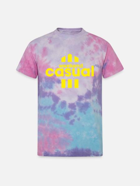 Weekend Casual - Unisex Tie Dye T-Shirt - cotton candy