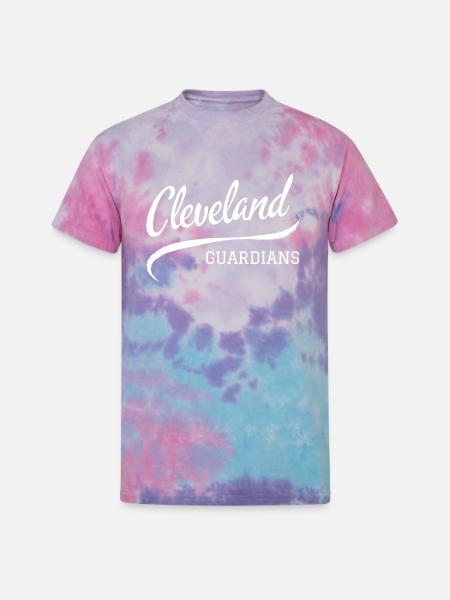 Cleveland Guardians Wave - Unisex Tie Dye T-Shirt - cotton candy