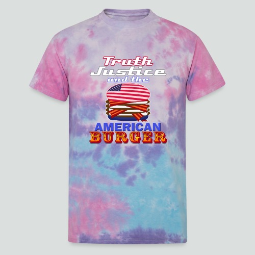 Truth Justic and the American Burger - Unisex Tie Dye T-Shirt