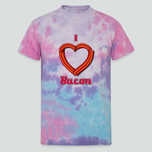 i heart bacon - Unisex Tie Dye T-Shirt