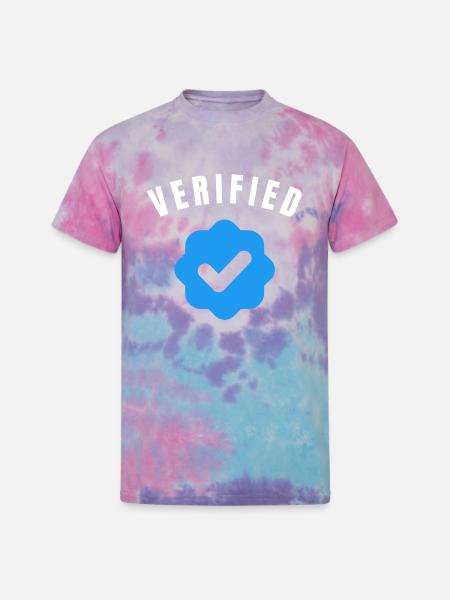 Appreciated Feedback Verified Tweet - Unisex Tie Dye T-Shirt - cotton candy
