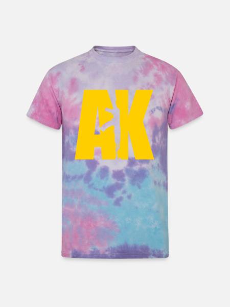 AK47 YELLOW - Unisex Tie Dye T-Shirt - cotton candy