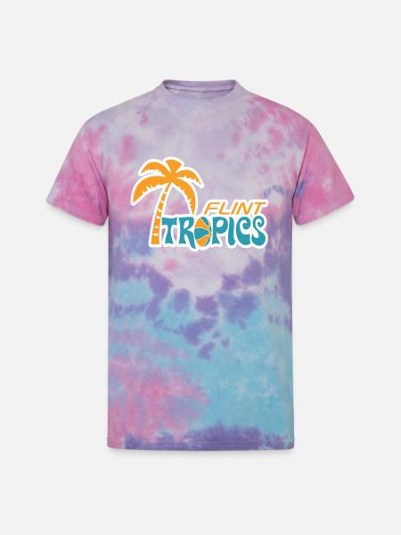 Flint Tropics Retro - Unisex Tie Dye T-Shirt - cotton candy