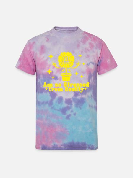 Stress From Reality Mono - Unisex Tie Dye T-Shirt - cotton candy