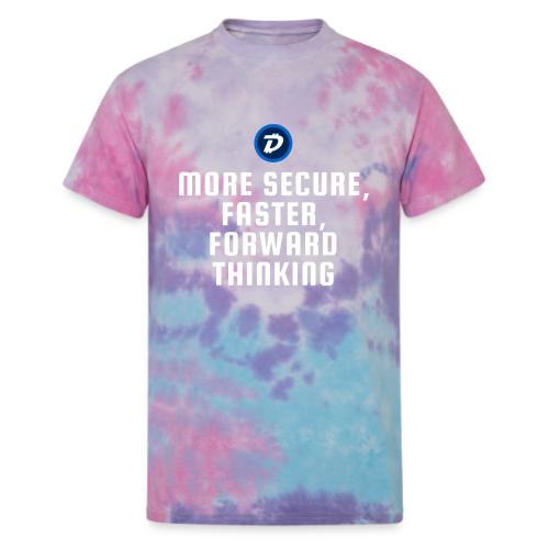 Digibyte. More secure, faster, forward thinking - Unisex Tie Dye T-Shirt