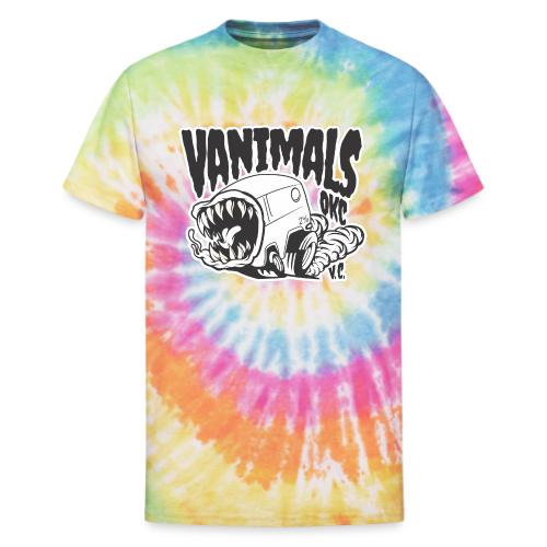 Animal the Vanimal black and white - Unisex Tie Dye T-Shirt