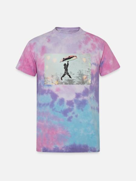 Umbrella Boy - Unisex Tie Dye T-Shirt - cotton candy