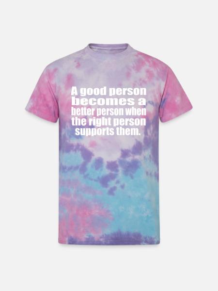 Support - Unisex Tie Dye T-Shirt - cotton candy