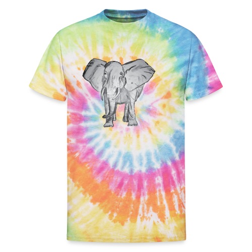 Big Elephant - Unisex Tie Dye T-Shirt