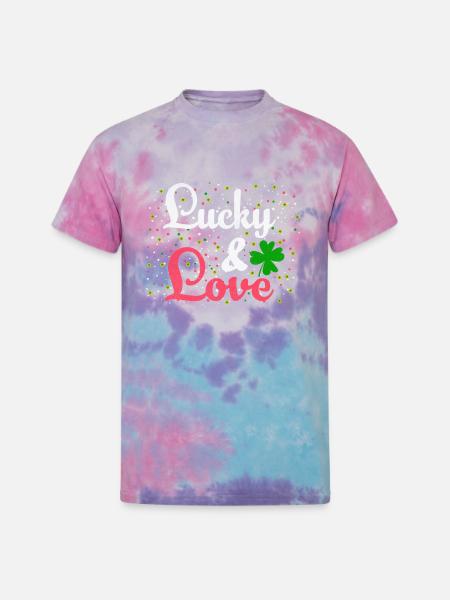 Patricks Day - Unisex Tie Dye T-Shirt - cotton candy