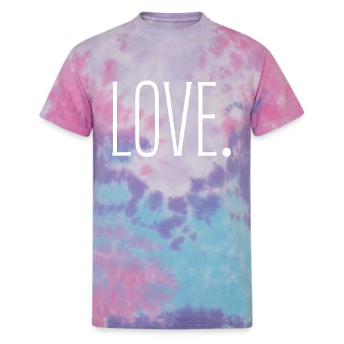 Smoon City_Just Text 6 Love Thin White - Unisex Tie Dye T-Shirt