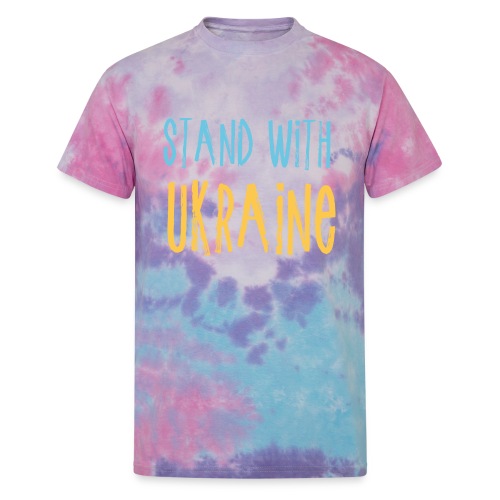 Stand With Ukraine - Unisex Tie Dye T-Shirt