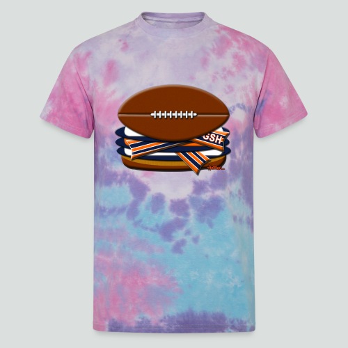 Bacon Triple CheeseBEARger from Virtual - Unisex Tie Dye T-Shirt