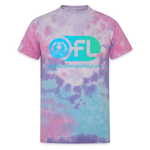Observations from Life Logo with Web Address - Unisex Tie Dye T-Shirt