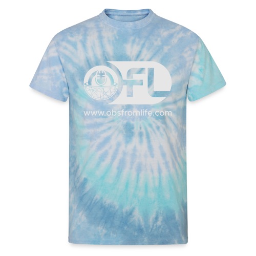 Observations from Life Logo with Web Address - Unisex Tie Dye T-Shirt