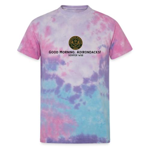 Adirondack Mountain News Good Morning Dark - Unisex Tie Dye T-Shirt