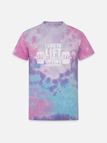 Weightlifting - Unisex Tie Dye T-Shirt - cotton candy