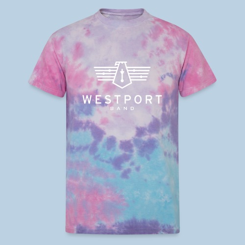 Westport Band White on transparent - Unisex Tie Dye T-Shirt