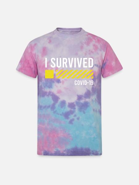I Survived - Unisex Tie Dye T-Shirt - cotton candy