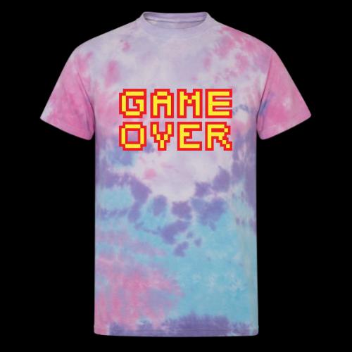Retro Game Over Screen - Unisex Tie Dye T-Shirt