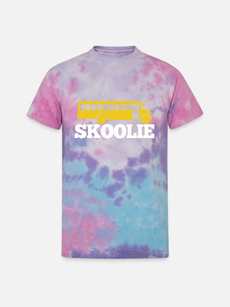 Skoolie green - Unisex Tie Dye T-Shirt - cotton candy