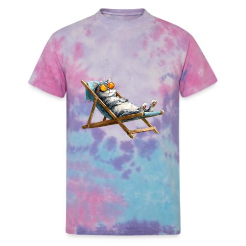 Sunshine Cat Mode - Unisex Tie Dye T-Shirt
