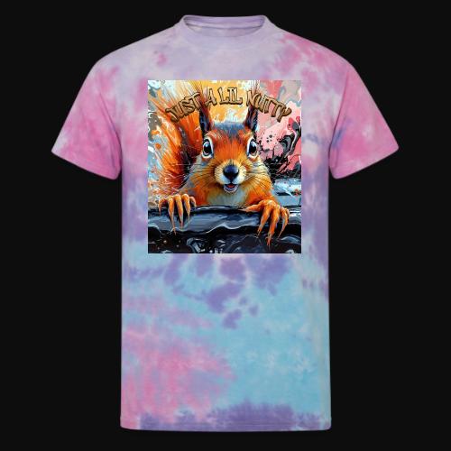 Just a Lil Nutty - Unisex Tie Dye T-Shirt