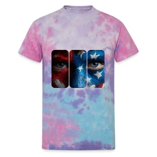 USA: Painted for the Flag - Unisex Tie Dye T-Shirt