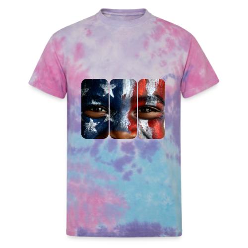USA: Three Panels of Pride - Unisex Tie Dye T-Shirt