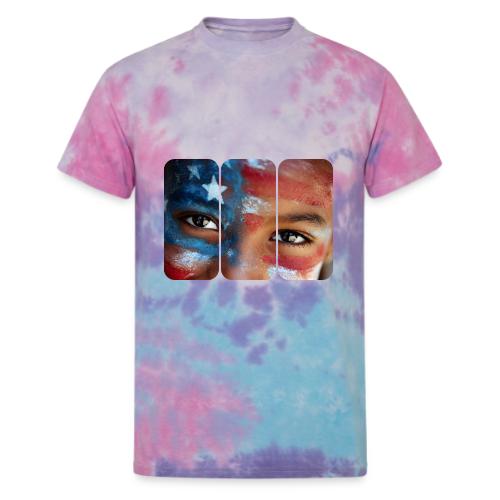 USA: Eyes of the Flag - Unisex Tie Dye T-Shirt