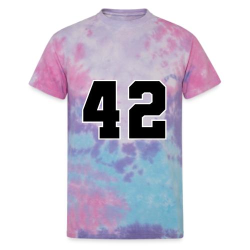 Varsity Number 42 Sports Style - Unisex Tie Dye T-Shirt