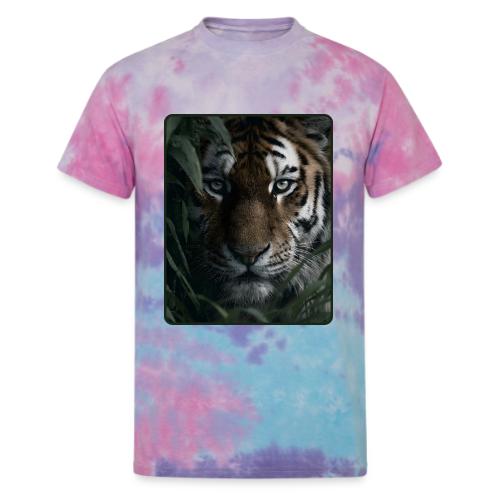 Tiger Jungle Eyes Wildlife Design - Unisex Tie Dye T-Shirt