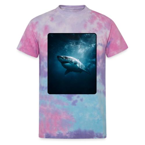 Great White Shark Ocean Design - Unisex Tie Dye T-Shirt