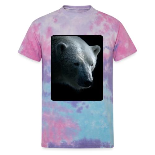Polar Bear Close-Up Wildlife Design - Unisex Tie Dye T-Shirt