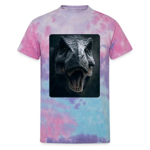 T Rex Cinematic Close-Up Design - Unisex Tie Dye T-Shirt