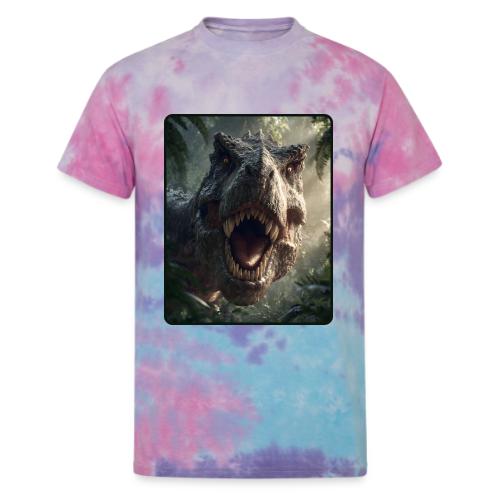 T Rex Jungle Roar Design - Unisex Tie Dye T-Shirt