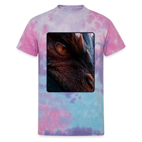 Fierce Ancient Dragon Portrait Design - Unisex Tie Dye T-Shirt