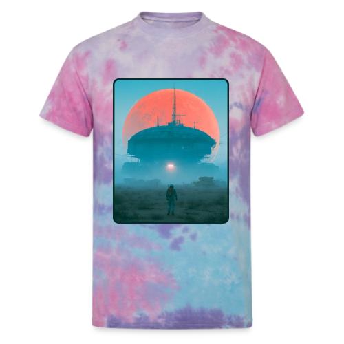 Astronaut Alien Outpost Design - Unisex Tie Dye T-Shirt