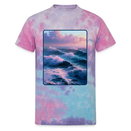 Dreamy Pastel Ocean Sunset Art - Unisex Tie Dye T-Shirt