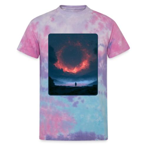 Supernova Reflection Space Scene - Unisex Tie Dye T-Shirt