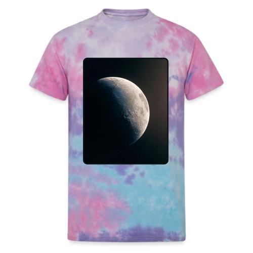 Crescent Moon Celestial Artwork - Unisex Tie Dye T-Shirt