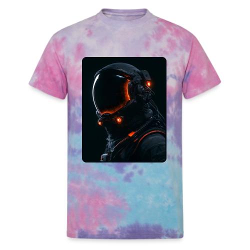 Futuristic Astronaut Helmet - Unisex Tie Dye T-Shirt
