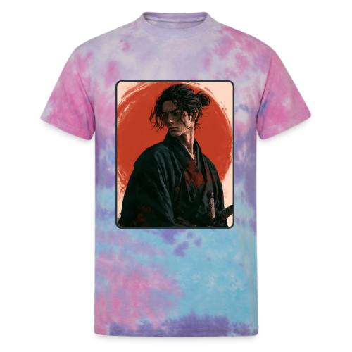 Samurai Beneath the Red Sun - Unisex Tie Dye T-Shirt