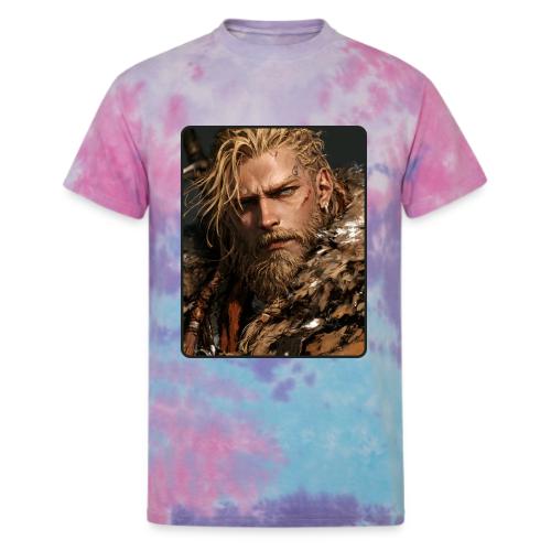 Battle-Scarred Viking Warrior - Unisex Tie Dye T-Shirt