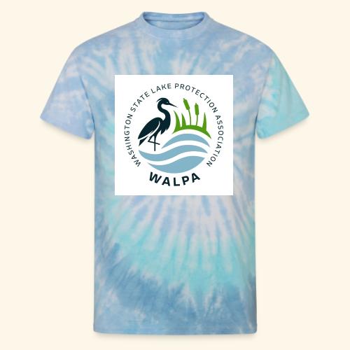 Square Logo With Text - Unisex Tie Dye T-Shirt
