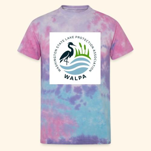 Square Logo With Text - Unisex Tie Dye T-Shirt